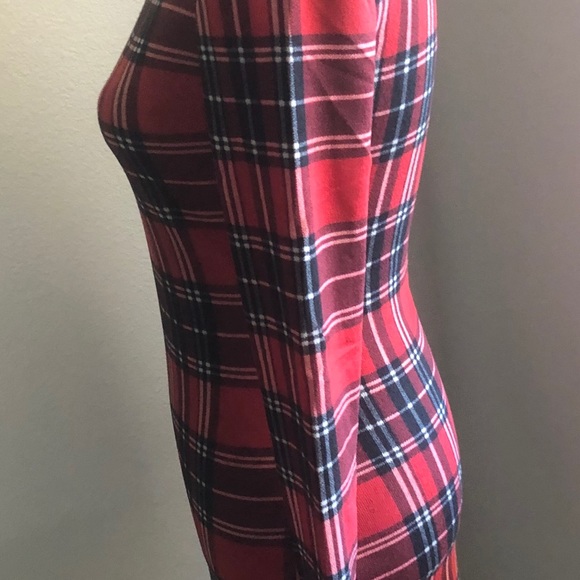 Plaid Bodycon Dress - Picture 7 of 8